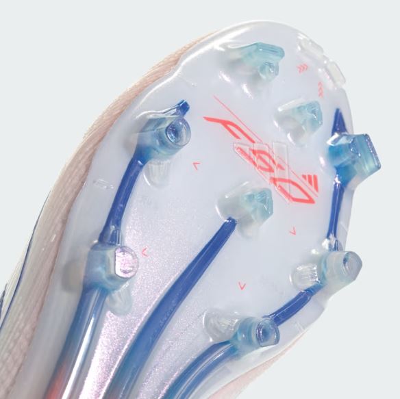 Adidas Womens F50 Elite Mid FG Football Boots - Cloud White / Lucid Blue / Solar Red