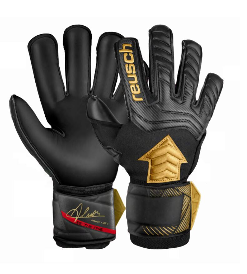 Reusch Attrakt AB1 Gloves - BLACK/GOLD