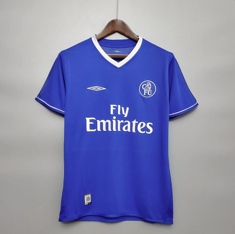 2003-2005 Chelsea Home Retro Kit '8 Lampard' Printed On Back - BLUE/YELLOW