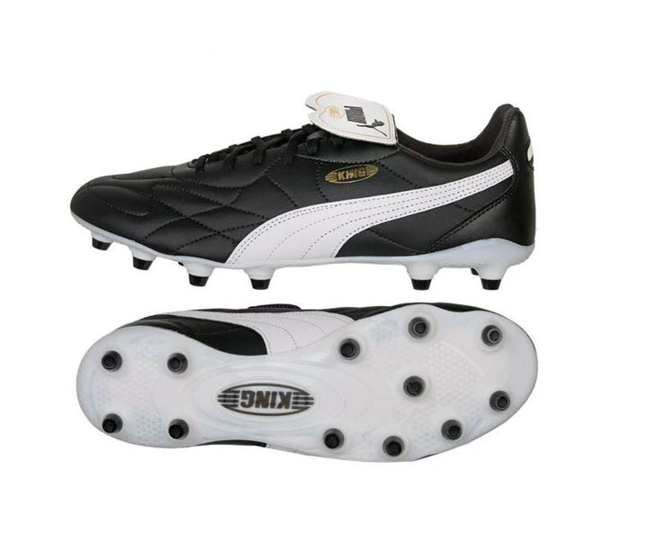 Puma King Top FG Boots - BLACK/WHITE