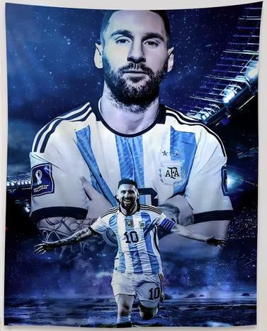 Messi Argentina Fabric Poster 60cm x 90cm