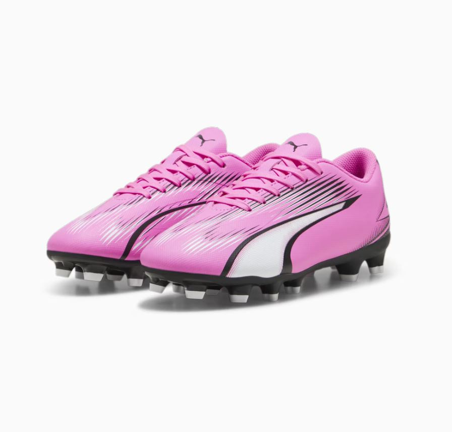 Puma Ultra Play FG/AG Junior Boots - POISON PINK/PUMA WHITE/PUMA BLACK