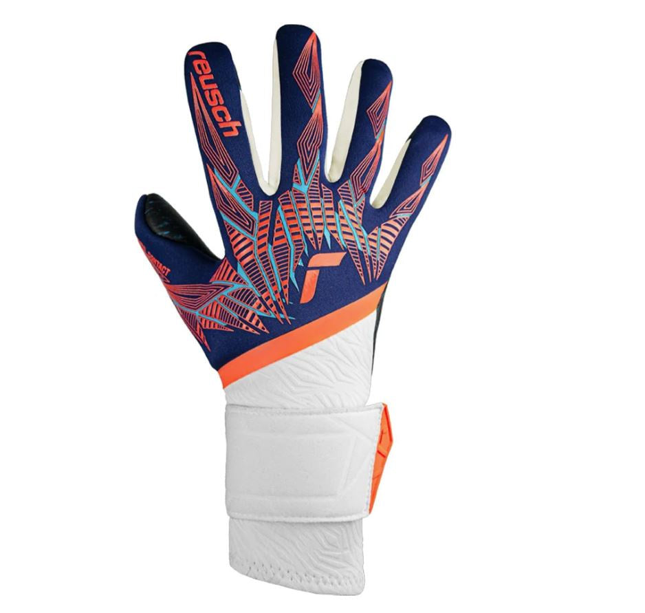 Reusch Goal Keeper Gloves - Pure Contact Fusion - BLUE/ORANGE/BLACK