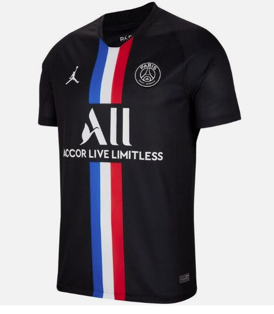 2019/20 PSG x Jordan Fourth Jersey 'MBAPPE 7' on back - BLACK