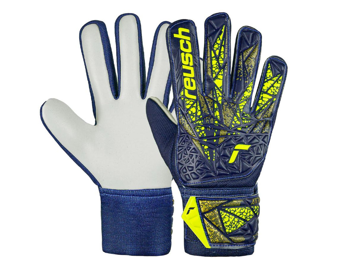 Reusch Goal Keeper Gloves Junior - Starter - BLUE/YELLOW