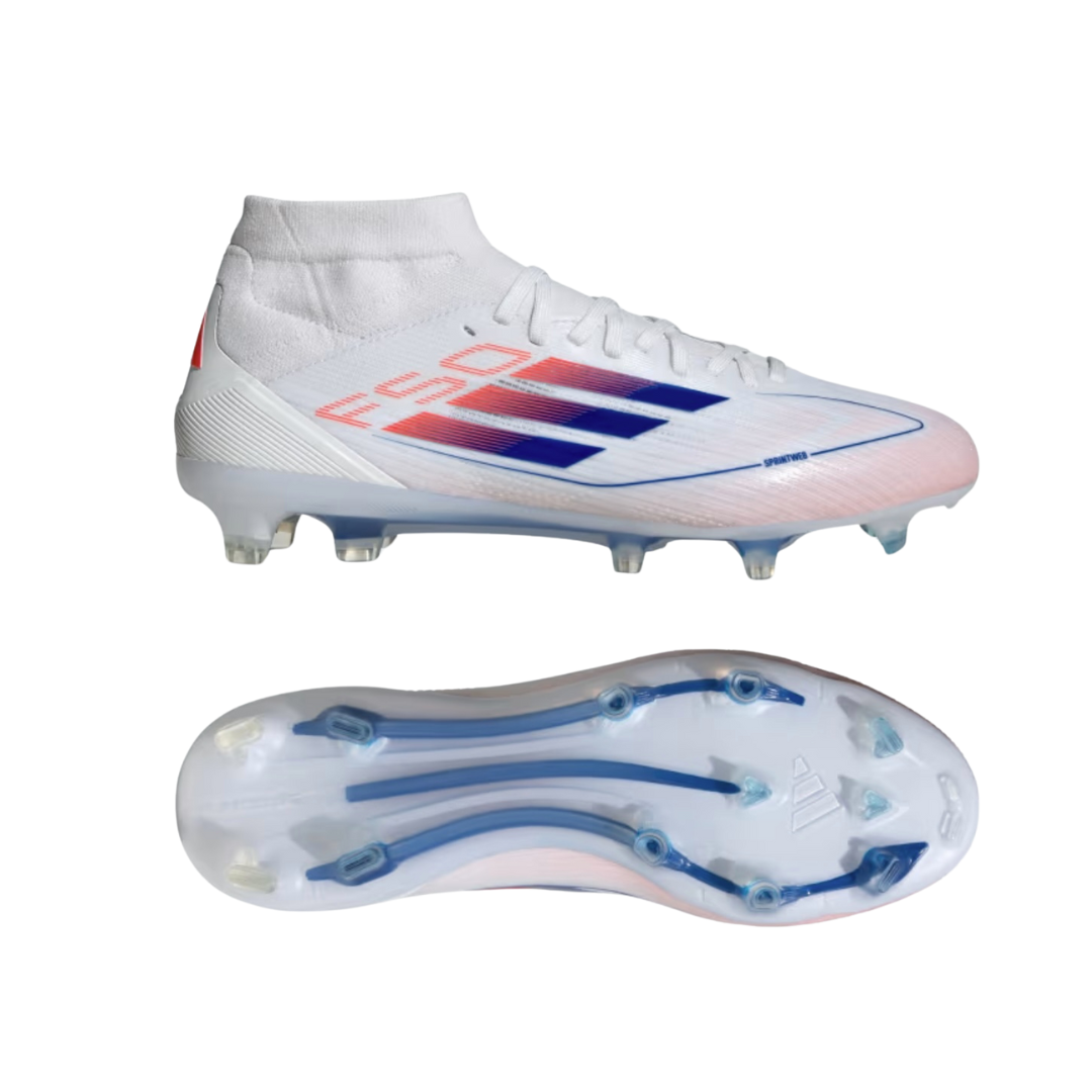 Adidas Football - F50 Pro Mid-Cut Women's - WHITE/BLUE/RED