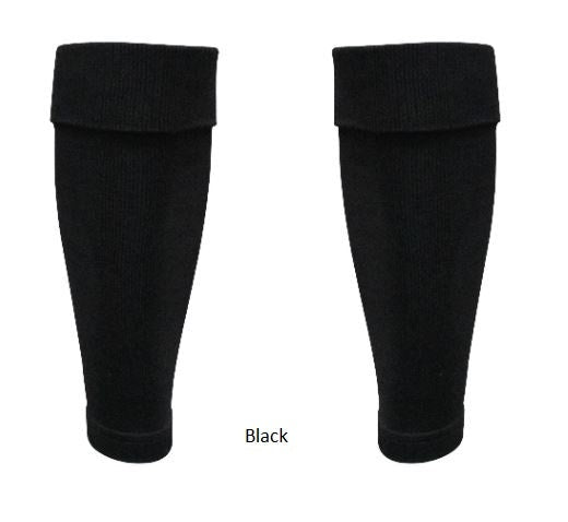 GIOCA Footless Socks - BLACK