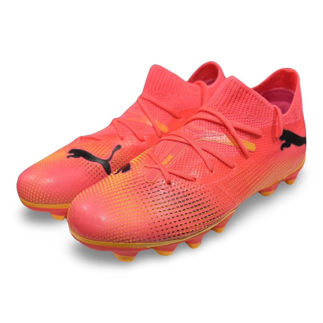 Puma Future 7 Match FG/AG Junior Boots - SUNSET GLOW/PUMA BLACK/SUN STREAM