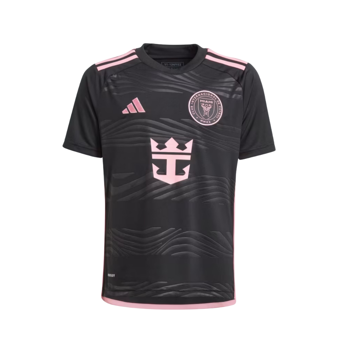 Adidas Inter Miami Away Youth Jersey - Messi - BLACK