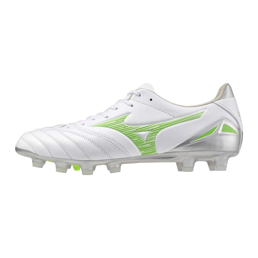 Mizuno Morelia Neo IV Pro FG - WHITE / GECKO GREEN