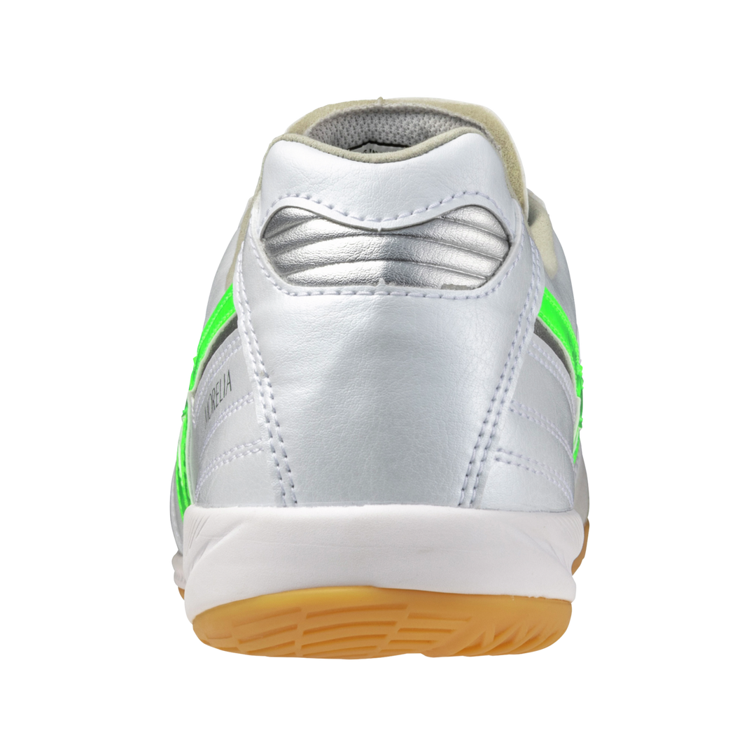 Mizuno Futsal - Morelia Sala Elite IN - WHITE/GREEN GECKO