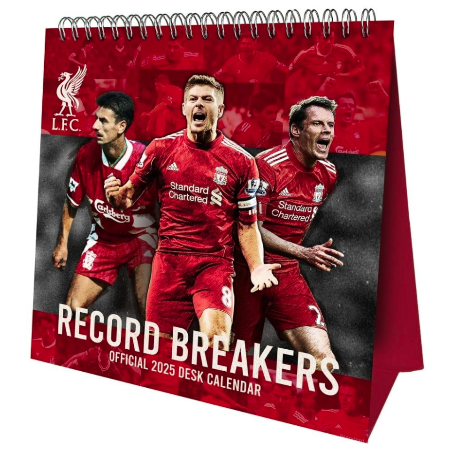 Liverpool FC Desktop Calendar 2025