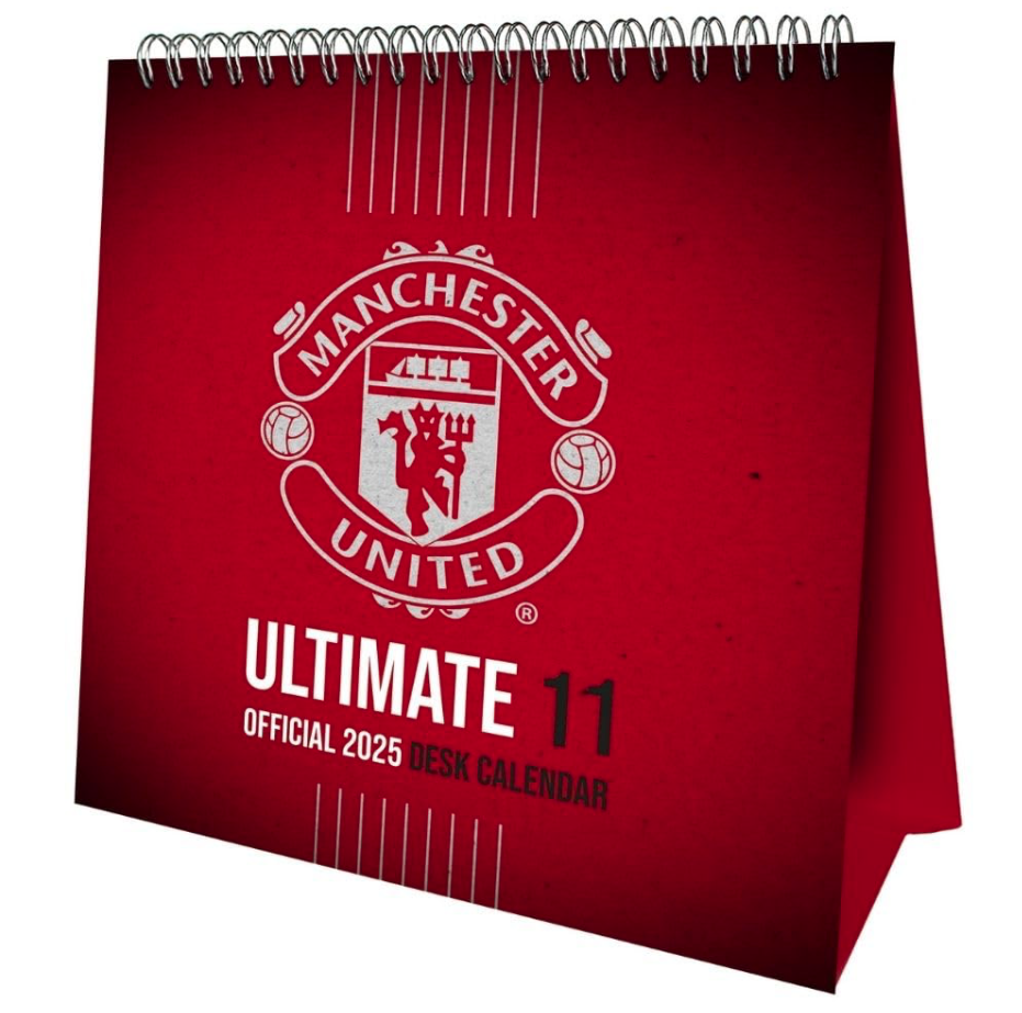 Manchester United FC Desktop Calendar 2025