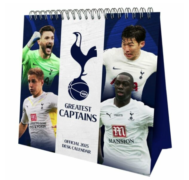 Tottenham Hotspur FC Desktop Calendar 2025