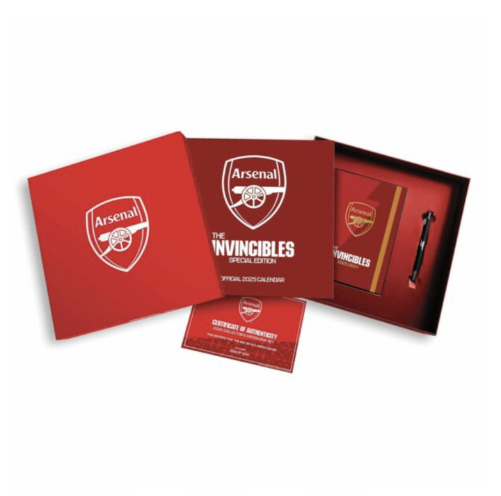 Arsenal FC Calendar & Diary Musical Gift Box 2025