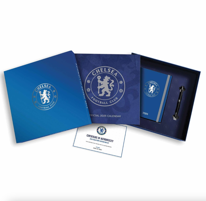 Chelsea FC Calendar & Diary Musical Gift Box 2025