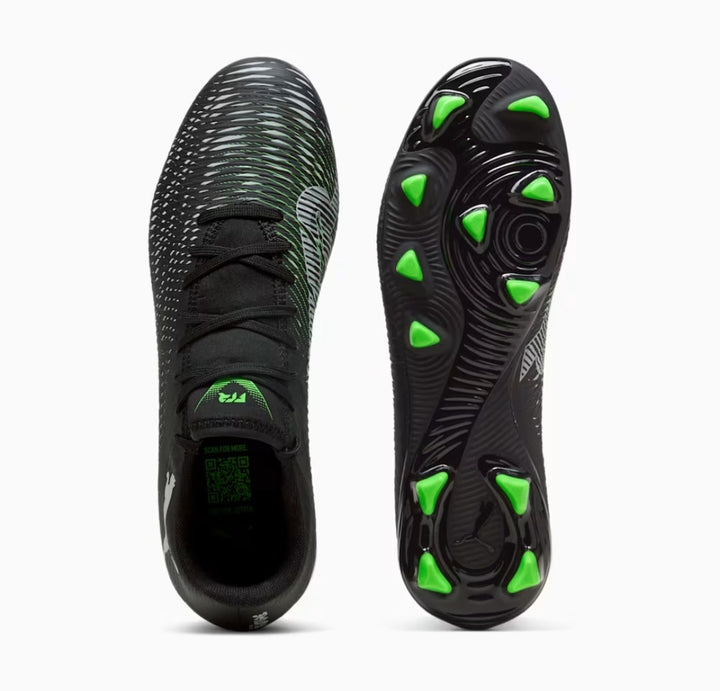 Puma Future 8 Play FG/AG - BLACK/SILVER/FLUO-GREEN