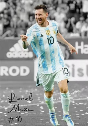 Messi Argentina Canvas Poster 45X30cm