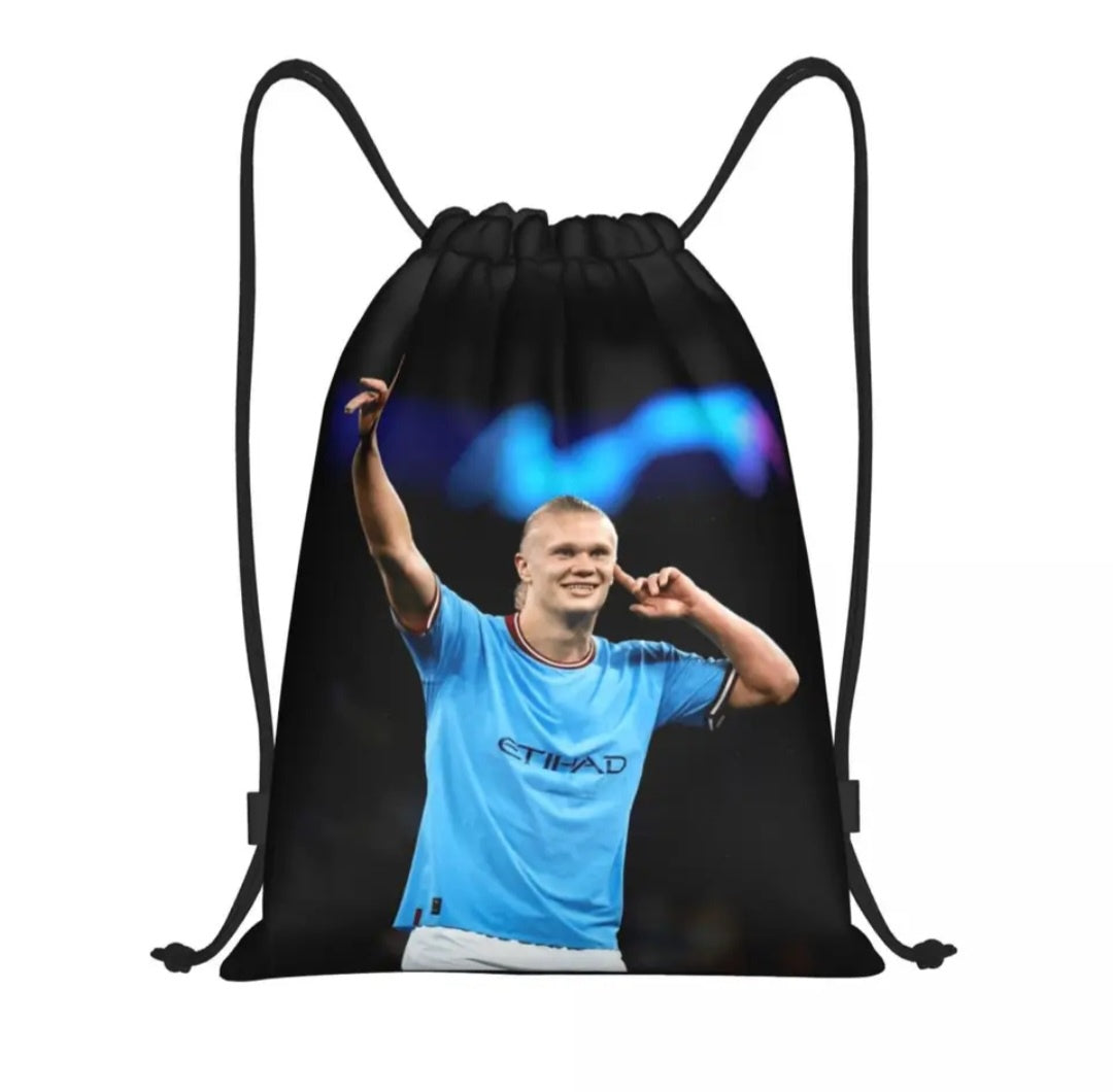 Haaland Manchester City Drawstring Bag