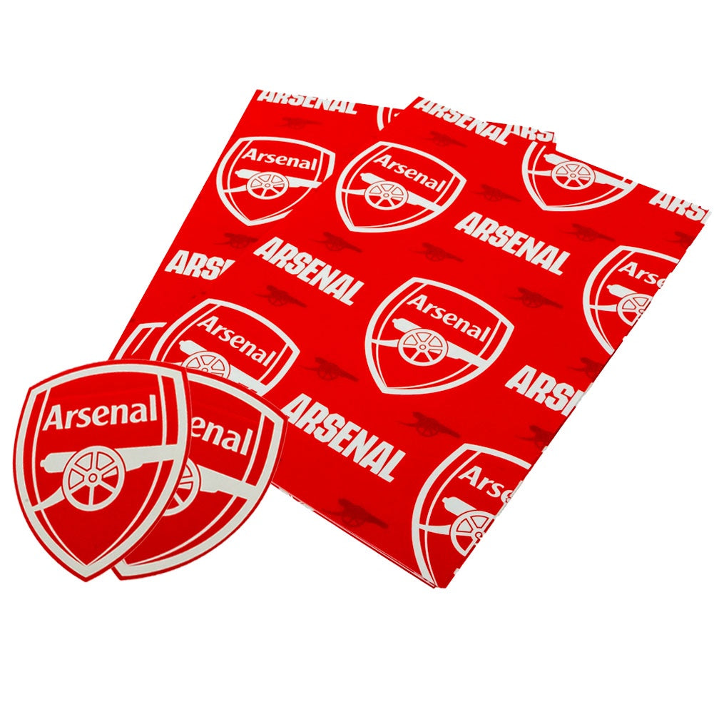 Arsenal FC Text Gift Wrap