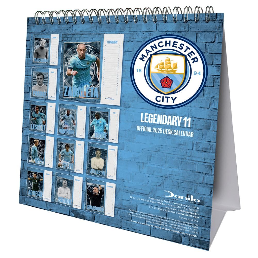 Manchester City FC Desktop Calendar