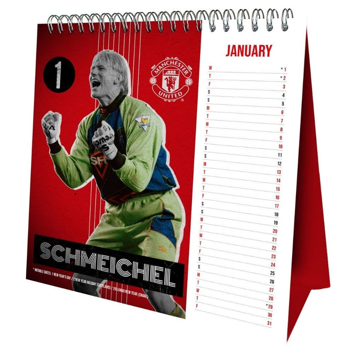 Manchester United FC Desktop Calendar 2025