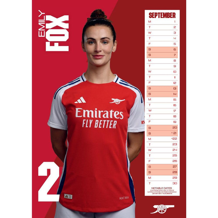 Arsenal WFC A3 Calendar