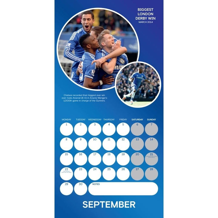 Chelsea FC Legends Square Calendar 2025