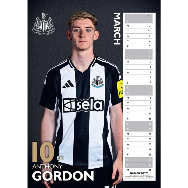 Newcastle United FC A3 Calendar 2025