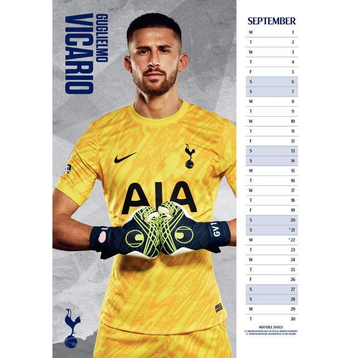 Tottenham Hotspur FC A3 Calendar 2025