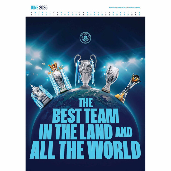 Manchester City FC Deluxe Calendar 2025