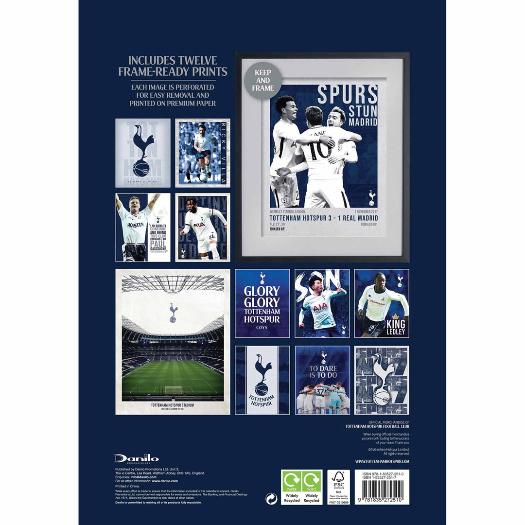 Tottenham Hotspur FC Deluxe Calendar 2025