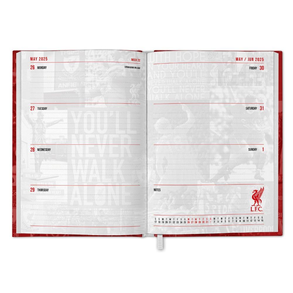 Liverpool FC A5 Diary 2025