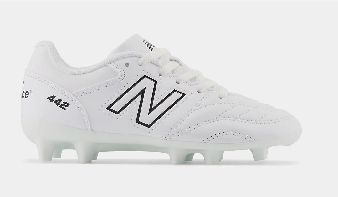 New Balance 442 V2 Academy Jnr FG Boots - WHITE