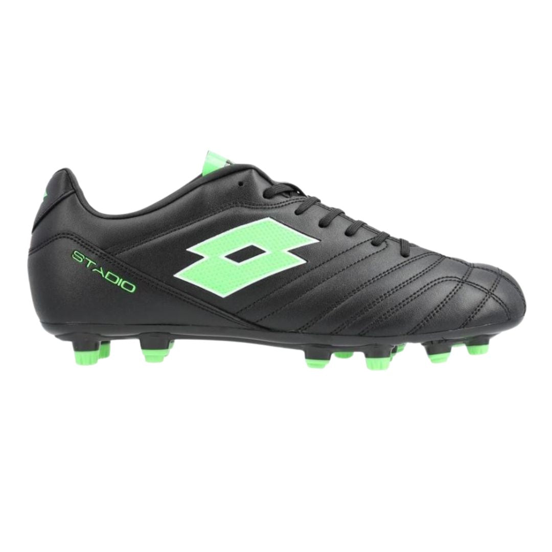 Lotto Stadio 705 FG Boots - BLACK/GREEN