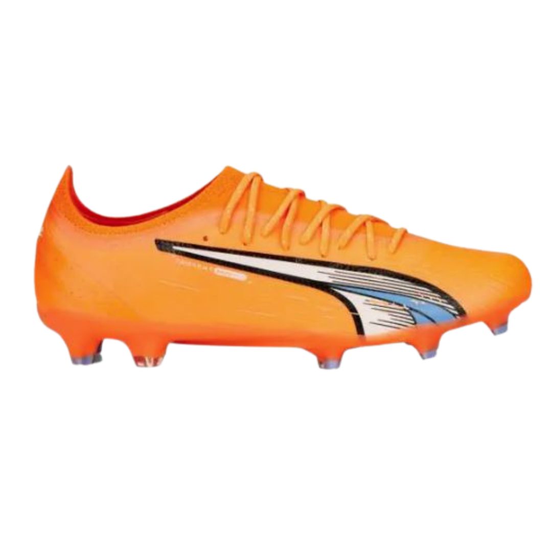 Puma Ultra Ultimate FG/AG Boots - ULTRA ORANGE/WHITE/BLUE GLIMMER