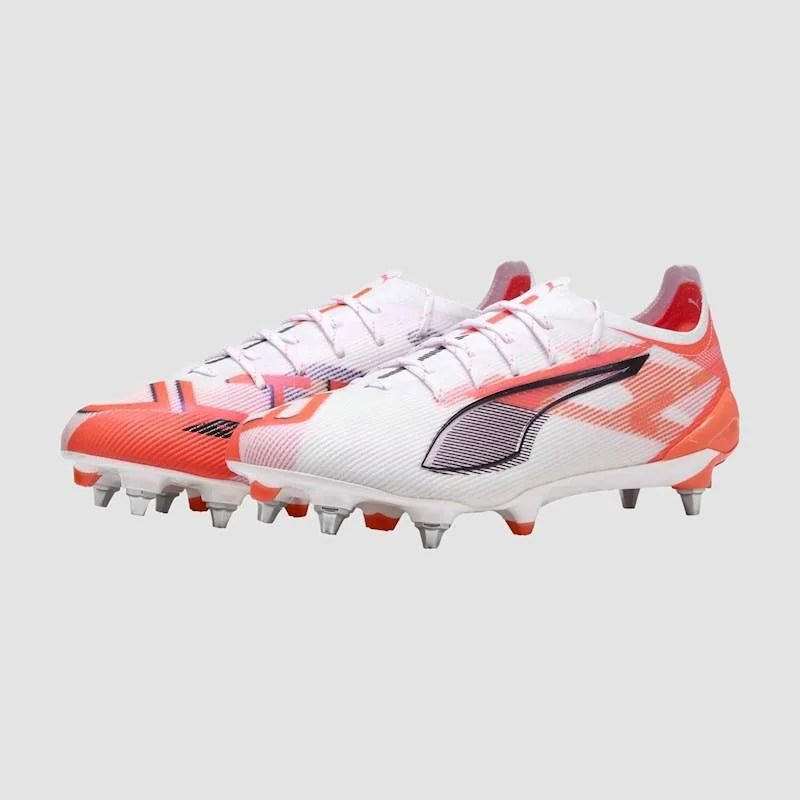 Puma Ultra 5 Ultimate MxSG - WHITE/BLACK/GLOWING-RED