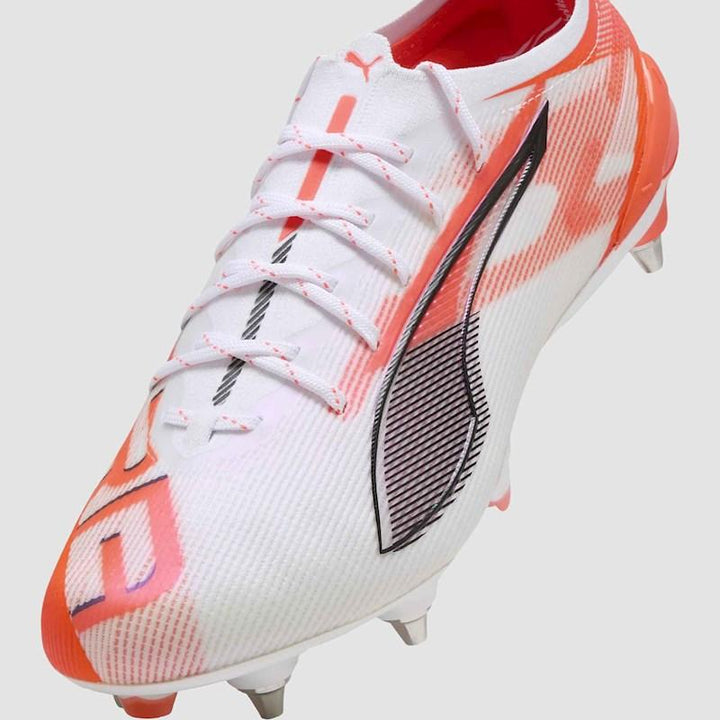 Puma Ultra 5 Ultimate MxSG - WHITE/BLACK/GLOWING-RED