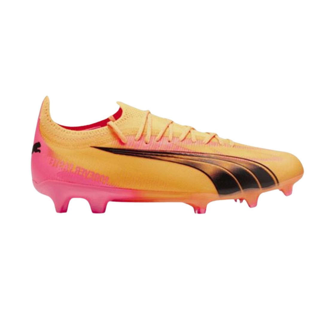 Puma Ultra Ultimate FG/AG Boots - SUN STREAM/PUMA BLACK/SUNSET GLOW