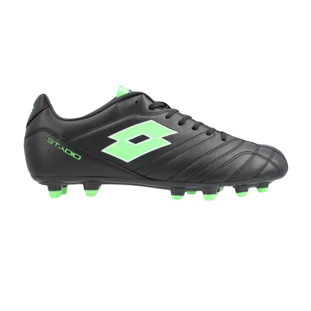 Lotto Stadio 705 FG Boots - BLACK/GREEN