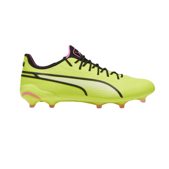 Puma King Ultimate FG/AG Boots - ELECTRIC LIME/PUMA BLACK/POISON PINK