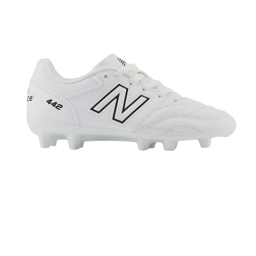 New Balance 442 V2 Academy Jnr FG Boots - WHITE