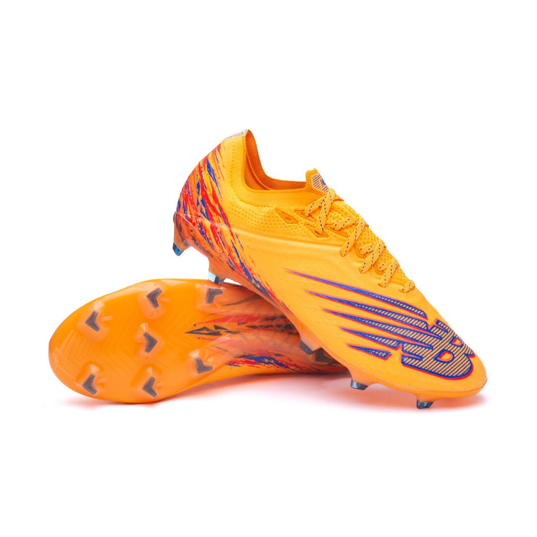 New Balance Furon V6+ Pro FG Boots - ORANGE/BLUE