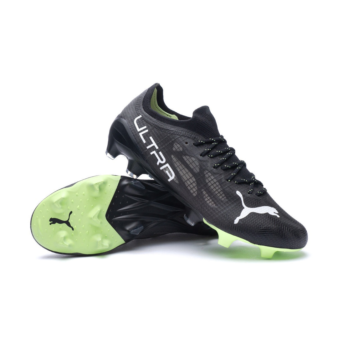 Puma Ultra 1.4 FG/AG Boots - BLACK/WHITE/FIZZY LIGHT