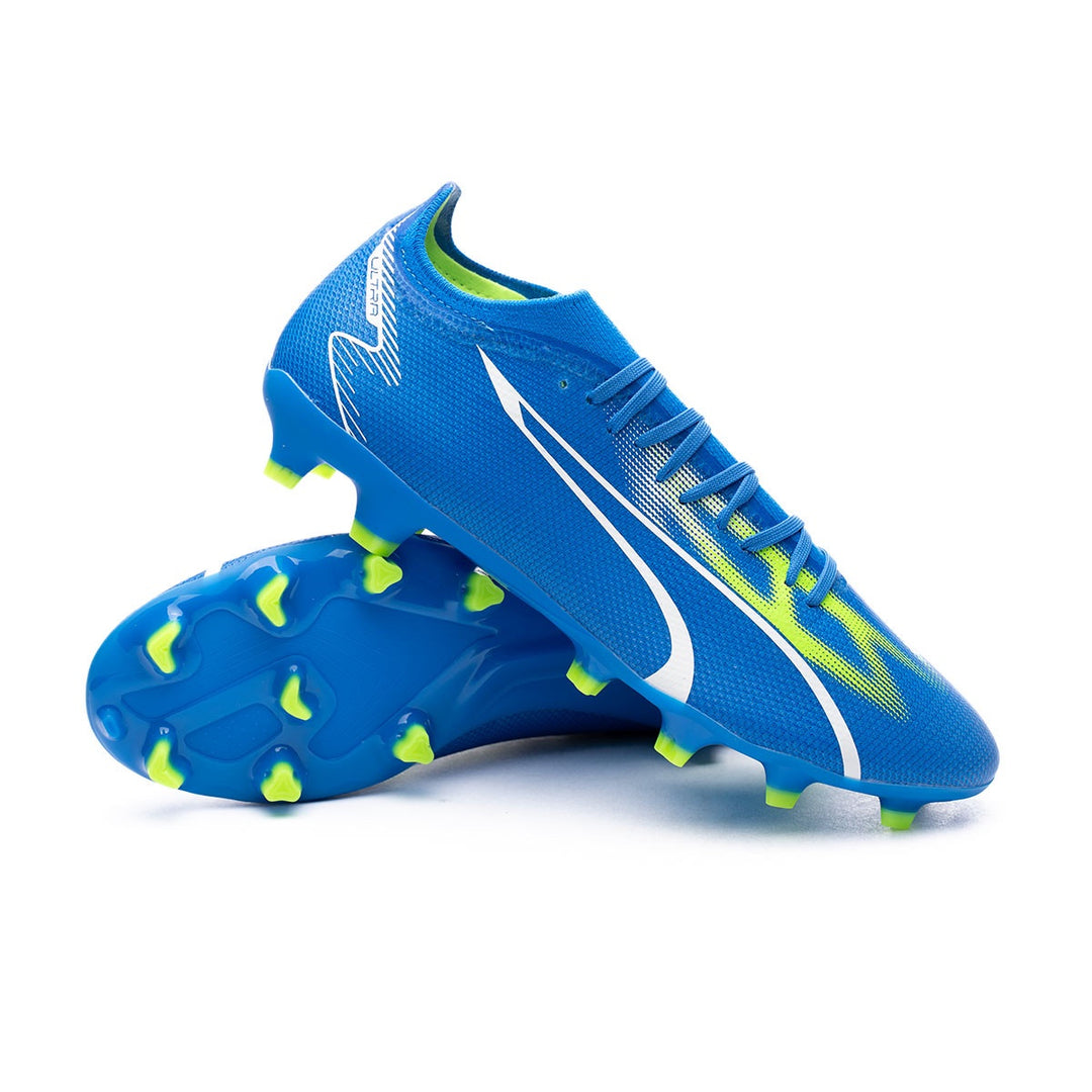 Puma Ultra Match FG/AG Boots - ULTRA BLUE/PUMA WHITE/PRO GREEN