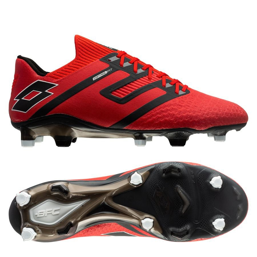 Lotto Maestro 100 IV FG Boots - RED/BLACK