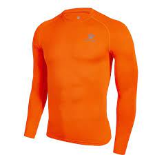 Kelme Long Sleeve Tight Base Layer - NEON ORANGE