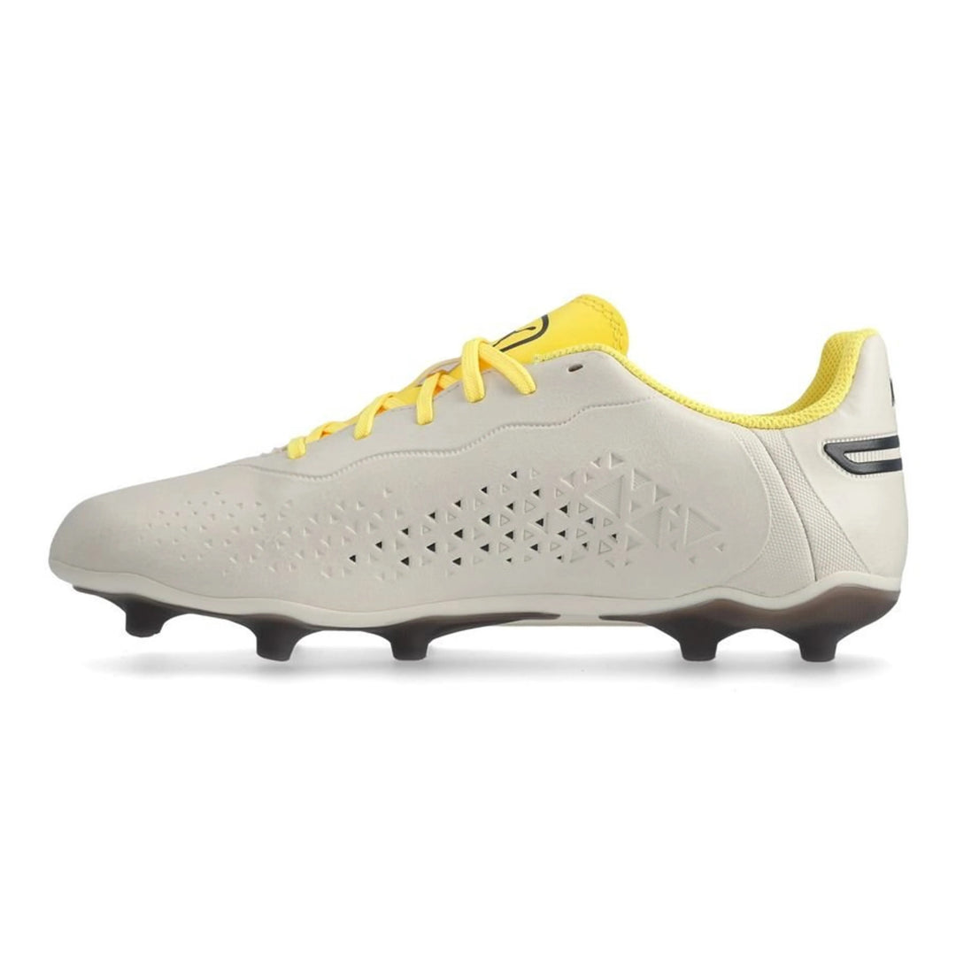 Puma King Match FG/AG Junior - APLINE SNOW/ASPHALT/YELLOW