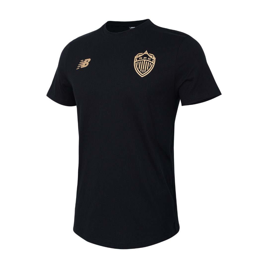 Auckland FC Casual SS Tee 2024 Youth -  Black/Gold