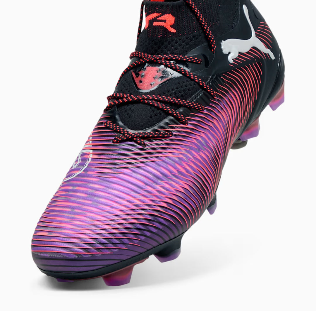 Puma Future 8 Ultimate FG Unisex Boots - BLACK/WHITE/GLOWING RED